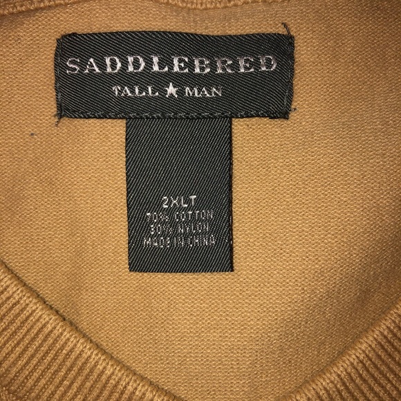 Men’s Tan Sweater Vest - Picture 2 of 7